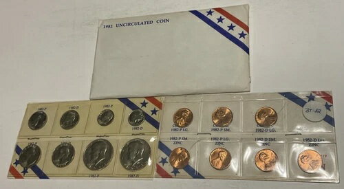 1982年 P&D 未流通アフターマーケット土産ミントセット（封筒入り）