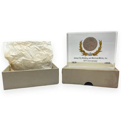 1918年 ウォーキング・リバティ シルバー ハーフドル 米国実物コイン ニュージャージー州ジャージーシティ W&M Works