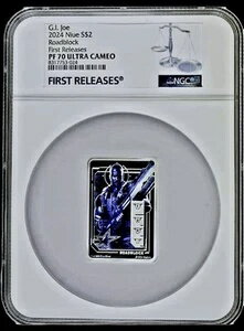 2024年 ニウエ ハスブロ G.I.ジョー ロードブロック 1オンス シルバー カラー プルーフ コイン NGC 70 FR
