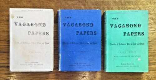 希少（1876-1877年）：『放浪者の文書』、ジョージ・ロバートソン、全3巻、ハードカバー