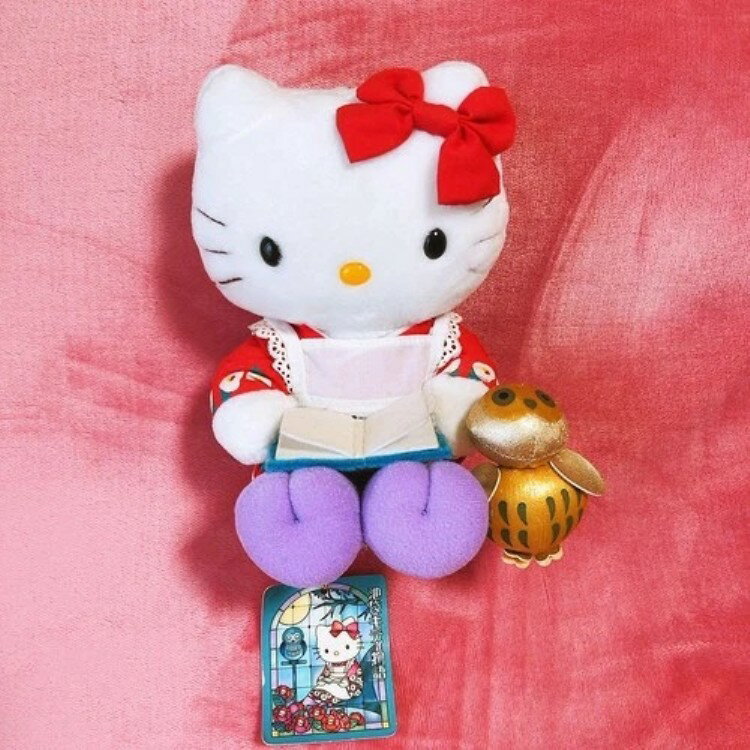 [激レア]当時物　ハローキティ　ぬいぐるみ　タイキレーシング Yahoo!オークション - 激レア ハローキティ 清水公園 桜アフロ