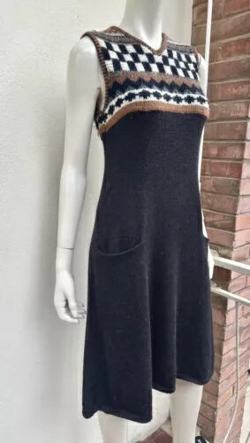 ジャンポール・ゴルチエ ヴィンテージ アルパカ アンゴラ ドレス アイコニックスタイル レア ウィンター シック S