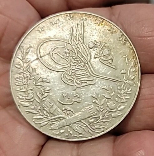 エジプト AH1327H YR 6、1913 20 キルシュ、高品質、鮮明なディテール、光沢のあるフィールド。