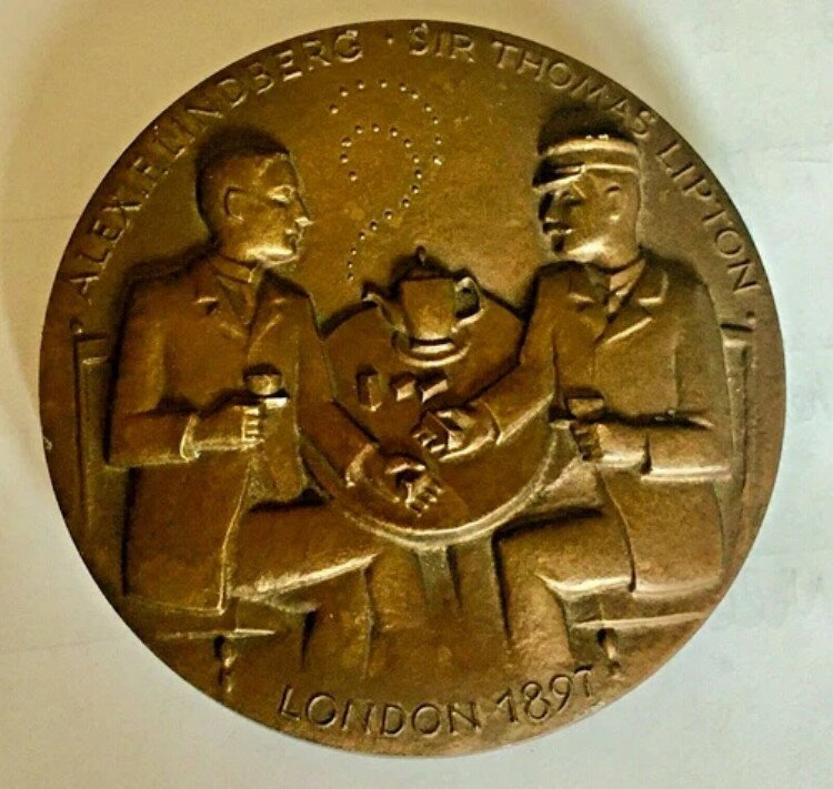 希少なフィンランド銅メダル リンドバーグ リプトン 1897 ヘビー(3)