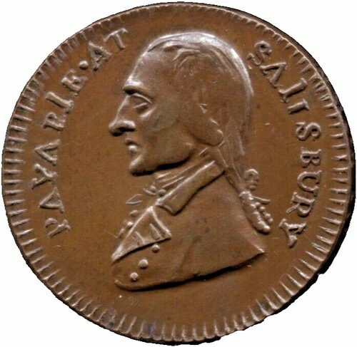 1795 GB 1/2 P コンダー - ウィルトシャー スキッドモア - D&H 216 - 希少 HV - ロット番号 CT 576