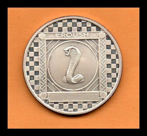 USAトークン ラウシュ レーシング コブラ 1オンス シルバー .999、39mm、（希少 - 非パーソナライズ）