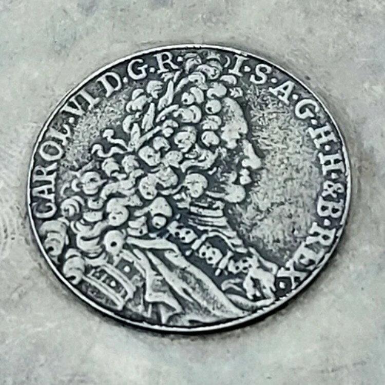 1713年 1/4ターラー スターリングシルバー 小物入れ ボウル 皿 ウィルキンスマーク 希少コイン賞