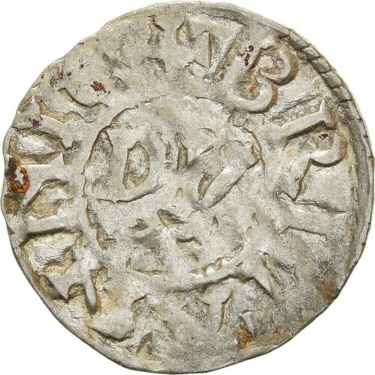 [#842248] コイン、フランス、コナン IV、デニール、12 世紀、レンヌ、レア、EF、ビル、