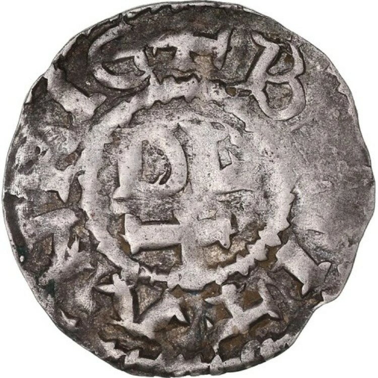 [#846224] コイン、フランス、コナン4世、デニエ、12世紀、レンヌ、希少、MBC、V-