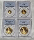 2002年 W 4ピース(1.85オンス)プルーフゴールドイーグルセット PCGS PR69 DCAM