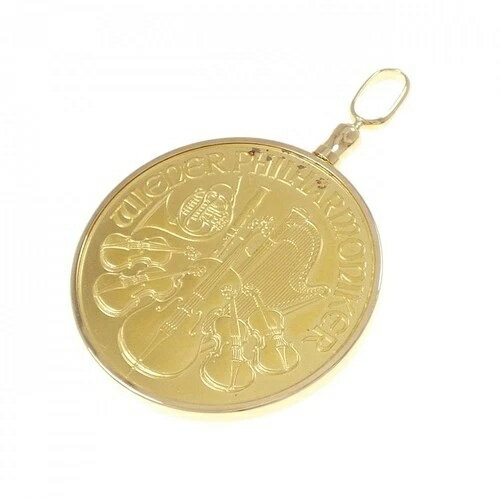 本物 K18YG(フレーム) コインペンダント #270-004-086-1088