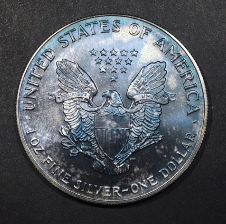 1993年 アメリカン シルバー イーグル *モンスタートーン* "BU" *1点目以降送料無料*