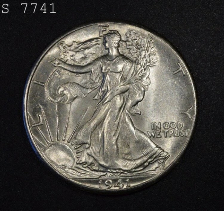 1942年 リバティウォーキング ハーフダラー "VCH BU"r *1点目以降は送料無料*