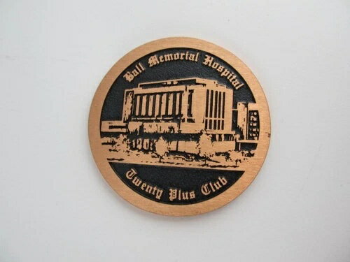 ヴィンテージ ボール記念病院 20 プラス クラブ メダル - インディアナ州マンシーの巨大なコイン