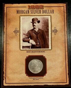 1882年 S BU/UNC モルガン銀貨 - PCS 西部の伝説、「バット・マスターソン」
