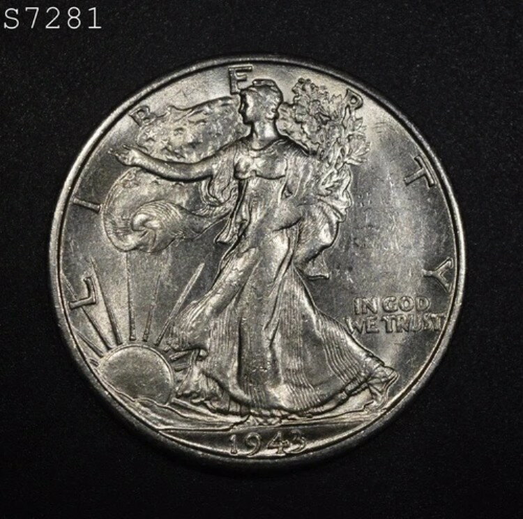 1943-S リバティウォーキングハーフダラー "BU" *2点目以降送料無料*