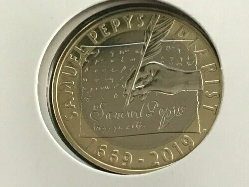 Simply Coins~ 2019 サミュエル・ピープス 2 2ポンドコイン ロイヤルミント BU