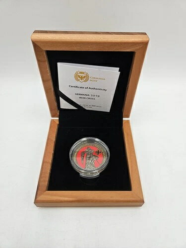 ?? 2019 ゲルマニア 5 マークス 鉄十字 1 オンス .9999 シルバー ルテニウム 発行枚数 #/500