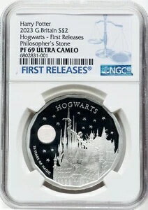 楽天WORLD RESOURCE【KING店】イギリス、2ポンド ホグワーツ H. ポッター チャールズ3世 2023 （AL） NGC PF 69 UC、希少