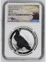 2017年P オーストラリア S$1 ウェッジテールイーグル 初期リリース NGC MS70 メルカンティ サイン入り(3)