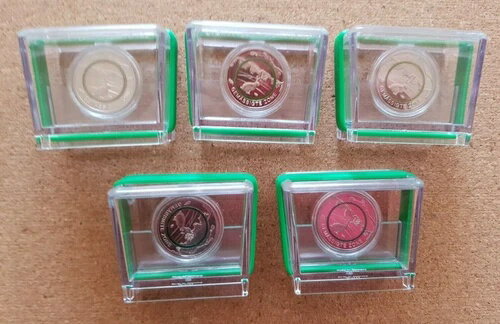 ドイツ 2019 - 温帯 - 気候帯シリーズ - 5 x 5 ユーロ - プルーフ