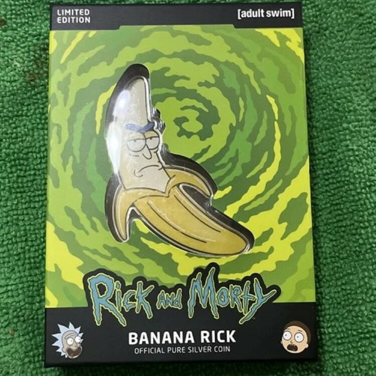 限定版リック・アンド・モーティ バナナリック 1オンス シルバーコイン 1499年製