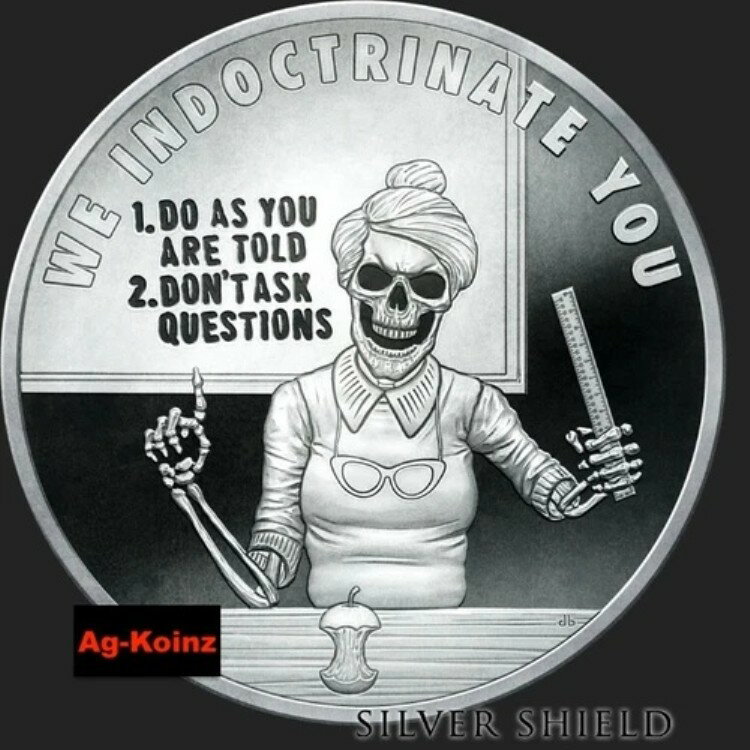 1オンス 2020 We Indoctrinate You V2 プルーフ ピラミッド・オブ・パワー #1 POP シルバーシールド 999