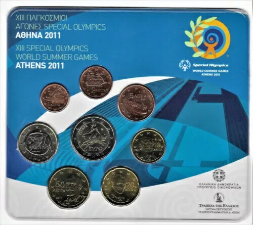 ギリシャ EURO 公式ミントセット 2011 スペシャルオリンピックス