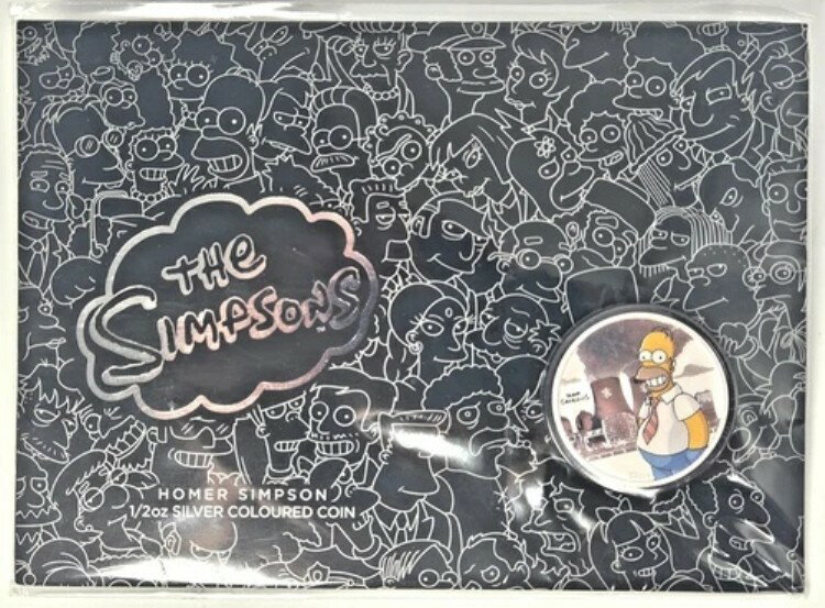 楽天WORLD RESOURCE【KING店】2020年 オーストラリア パースミント ザ・シンプソンズ ホーマー カラーライズ 1/2オンス .999 シルバー ラウンド