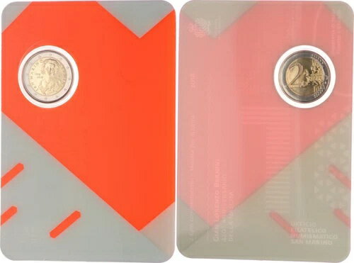 サンマリノ2ユーロ2018 ジャン・ロレンツォ・ベルニーニ ブリスター未流通 114738