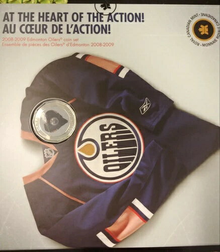 楽天WORLD RESOURCE【KING店】アクションの中心 2008-2009 エドモントン オイラーズ カナダ造幣局 コインセット