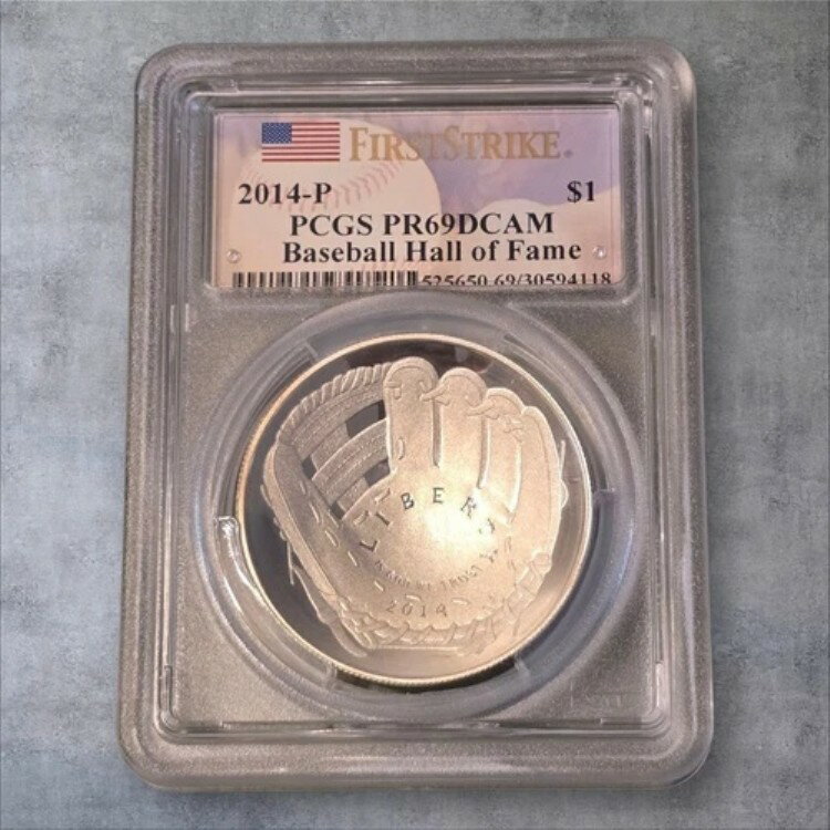 2014-P PCGS PR69DCAM 野球殿堂シルバード