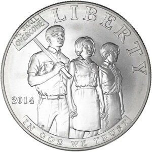 2014 P 1964年公民権法 BU 90% 銀貨(写真参照 Z919)