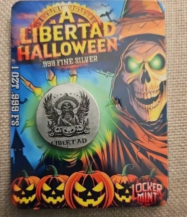 リベルタッド ハロウィン 1オンス シルバー ロッカーミント #81/310 発行、希少