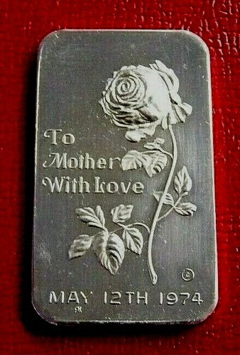 母へ愛を込めて - 母の日 1974 - リバティミント 1トロイオンス 999 シルバー