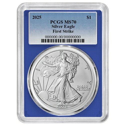 2025年 1ドル 1オンス アメリカンシルバーイーグル PCGS MS70 FS ブルーラベル ブルーフレーム