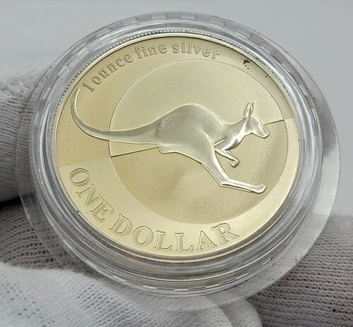 2004年 オーストラリア カンガルー プルーフコイン 1オンス 純銀 OGP付き(3)
