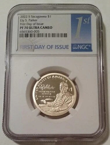 2022年 S ネイティブアメリカン サカガウィア ドル イーリー S パーカー プルーフ PF70 UC NGC FDI