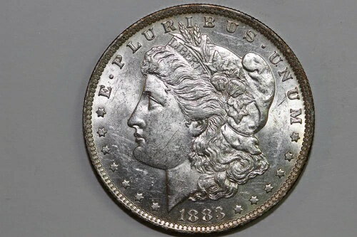 1883-O モルガン 90% シルバー ダラー「スライダー」 - グレード：未使用 (MDX4165)