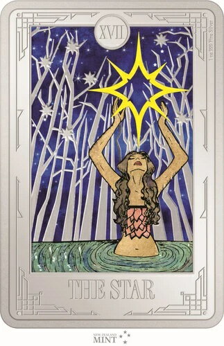 2ドル タロットカード ザ・スター ニウエ 1オンス シルバー PP 2024