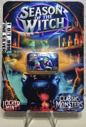 魔女の季節 カラーライズ 1オンス シルバーバー 2024 シリアル#009 ロッカーミント