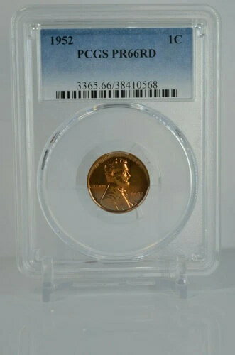 PR66RD 1952年 レッドウィート リンカーン ペニー PCGS グレード 1セント プルーフコイン 希少 未流通