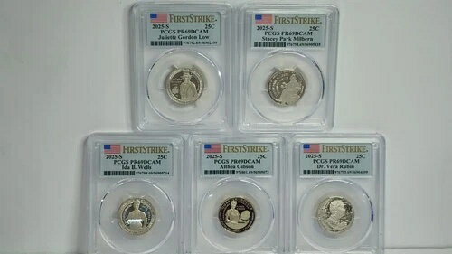 2025 S 25C クラッド レディース クォーターセット PCGS PR69DCAM ファーストストライク