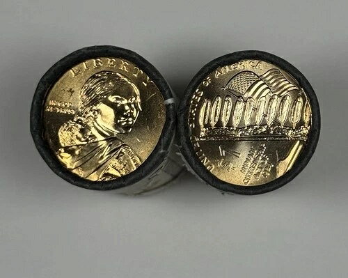 2024 P & D 25 コインロール ネイティブアメリカン サカガウィア ドル