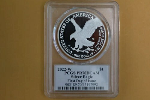 2022-W プルーフ アメリカン シルバー イーグル PCGS PR70 クリフトン・ダニエル サイン FDI