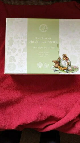 ジェレミー・フィッシャー 2017年 英国 50ペンス シルバー プルーフ コイン & ブック ギフトセット ミント(3)