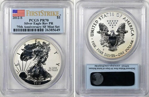 2012-S リバースプルーフ PR70 PCGS ファ