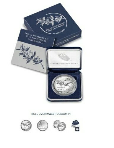 第二次世界大戦終結75周年記念アメリカンイーグル銀メダル(3)