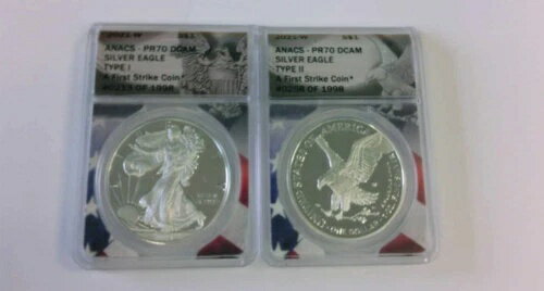 2021-W $1 ANACS- PR70DCAM シルバーイーグ