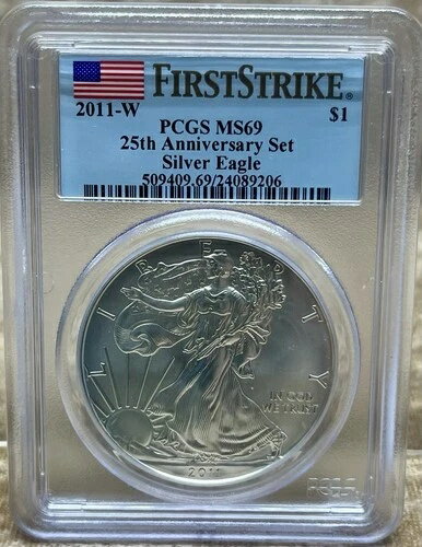 2011 W シルバーイーグル $1 PCGS MS69 フ